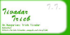 tivadar trieb business card